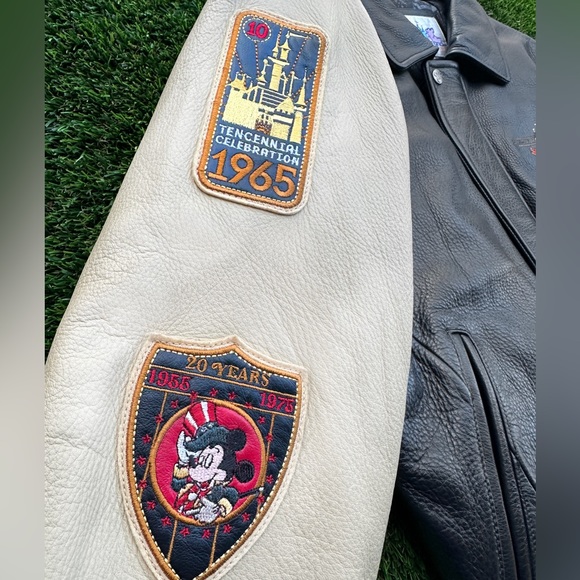 Disneyland Mickey Mouse 50th Anniversary Varsity Leather Jacket (SOLD) - Picture 7 of 8